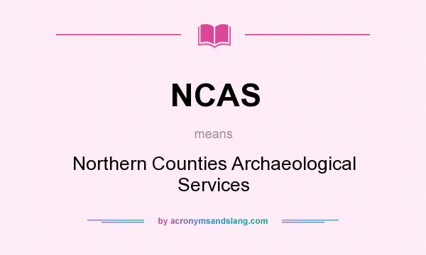 What does NCAS mean? It stands for Northern Counties Archaeological Services