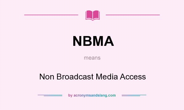 What does NBMA mean? It stands for Non Broadcast Media Access
