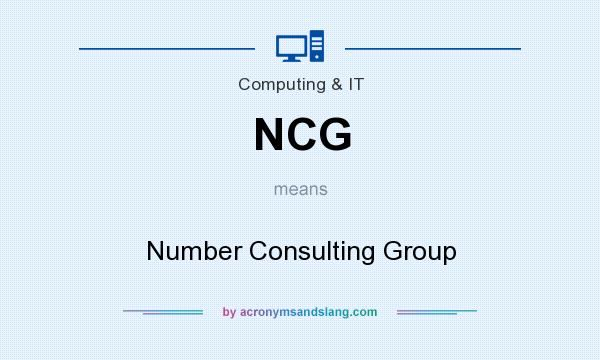 What does NCG mean? It stands for Number Consulting Group