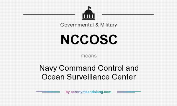 What does NCCOSC mean? It stands for Navy Command Control and Ocean Surveillance Center