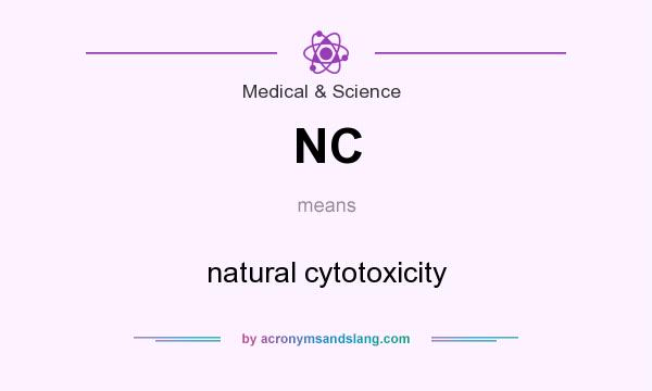 What does NC mean? It stands for natural cytotoxicity