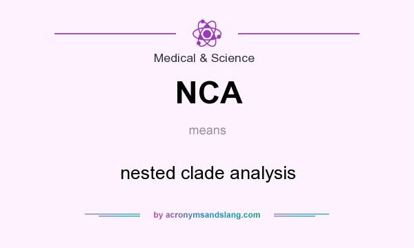 What does NCA mean? It stands for nested clade analysis