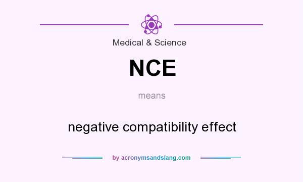What does NCE mean? It stands for negative compatibility effect