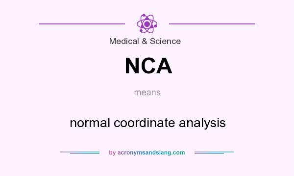 What does NCA mean? It stands for normal coordinate analysis