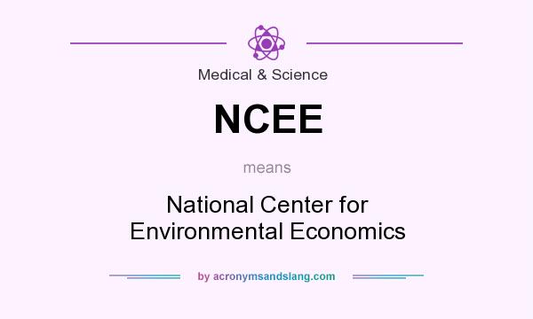What does NCEE mean? It stands for National Center for Environmental Economics
