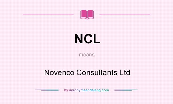 What does NCL mean? It stands for Novenco Consultants Ltd