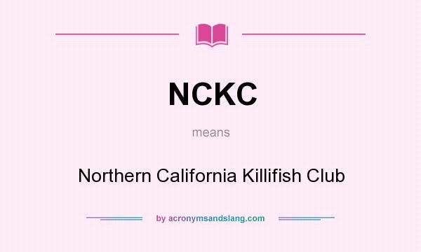What does NCKC mean? It stands for Northern California Killifish Club