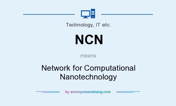 What does NCN mean? It stands for Network for Computational Nanotechnology