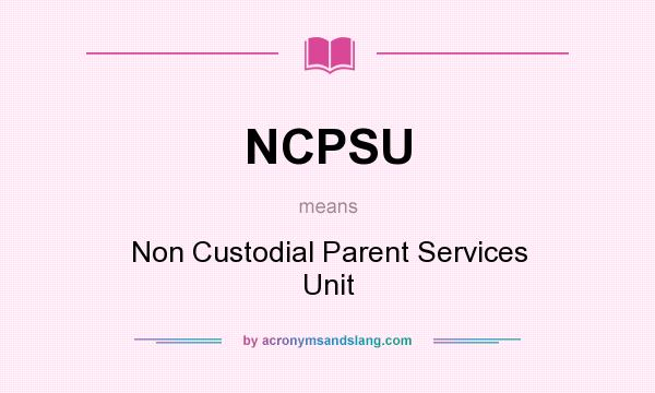 what does non custodial parent mean