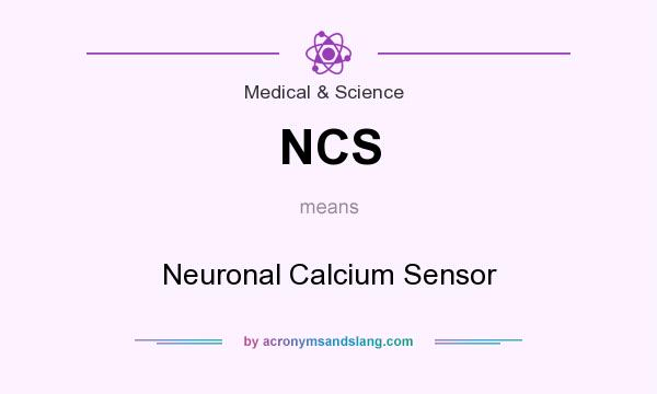 What does NCS mean? It stands for Neuronal Calcium Sensor