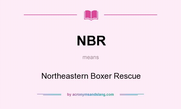 What does NBR mean? It stands for Northeastern Boxer Rescue