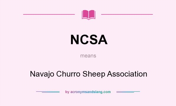 What does NCSA mean? It stands for Navajo Churro Sheep Association