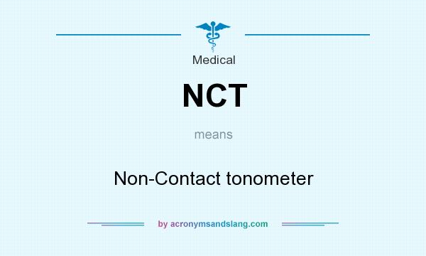 What does NCT mean? It stands for Non-Contact tonometer