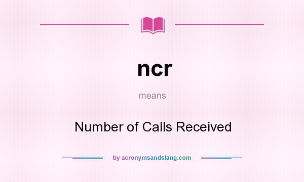 Ncr meaning