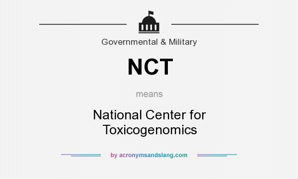 What does NCT mean? It stands for National Center for Toxicogenomics