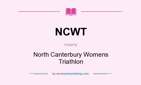 What does NCWT mean? It stands for North Canterbury Womens Triathlon