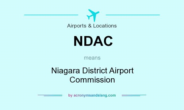 What does NDAC mean? It stands for Niagara District Airport Commission