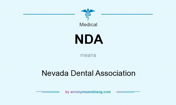 What does NDA mean? It stands for Nevada Dental Association
