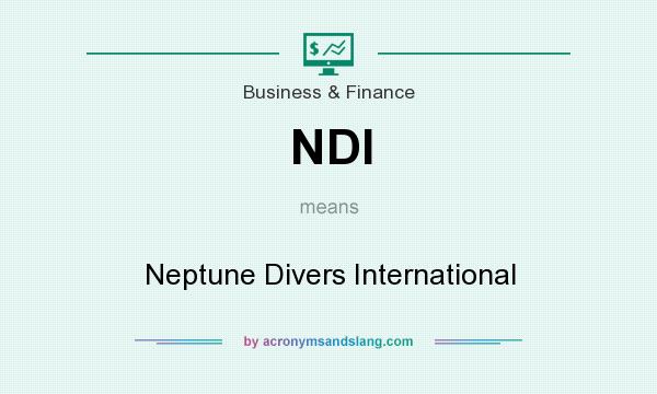 What does NDI mean? It stands for Neptune Divers International