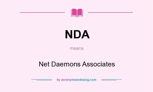 What does NDA mean? It stands for Net Daemons Associates