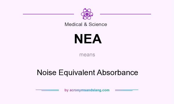 What does NEA mean? It stands for Noise Equivalent Absorbance