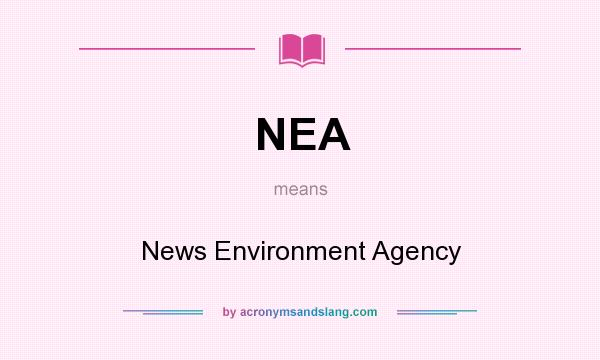 What does NEA mean? It stands for News Environment Agency
