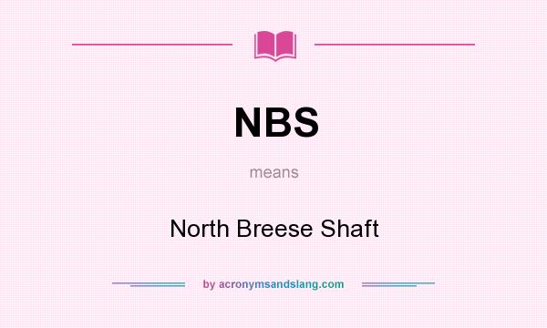 What does NBS mean? It stands for North Breese Shaft