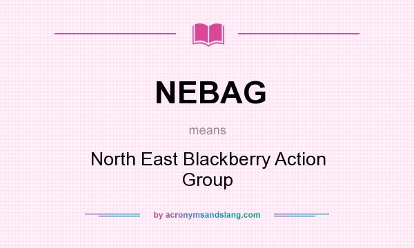 What does NEBAG mean? It stands for North East Blackberry Action Group