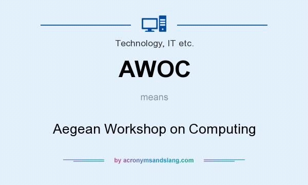 What does AWOC mean? It stands for Aegean Workshop on Computing