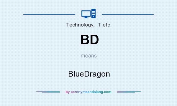 What does BD mean? It stands for BlueDragon