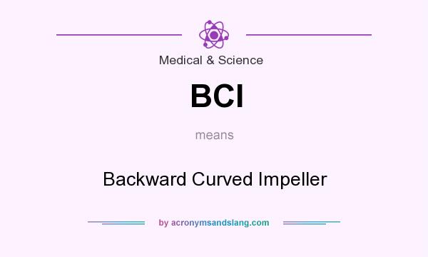 What does BCI mean? It stands for Backward Curved Impeller