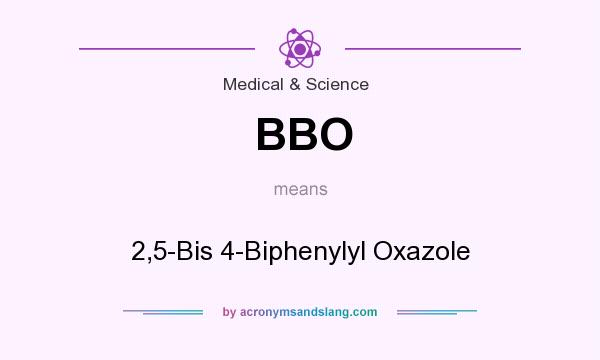 What does BBO mean? It stands for 2,5-Bis 4-Biphenylyl Oxazole