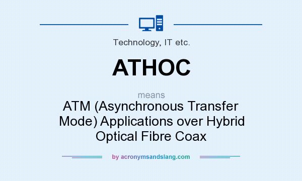 What does ATHOC mean? It stands for ATM (Asynchronous Transfer Mode) Applications over Hybrid Optical Fibre Coax