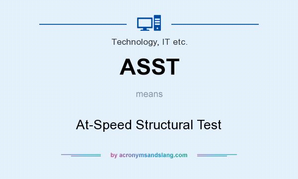 What does ASST mean? It stands for At-Speed Structural Test