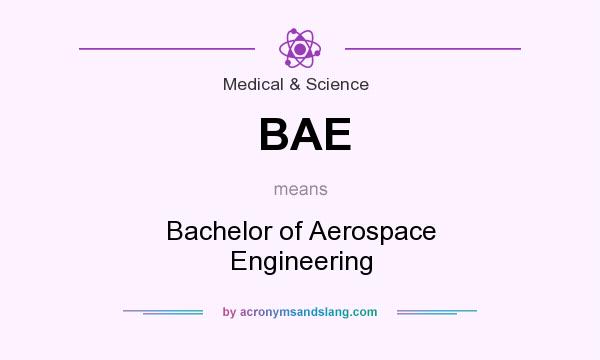 What does BAE mean? It stands for Bachelor of Aerospace Engineering