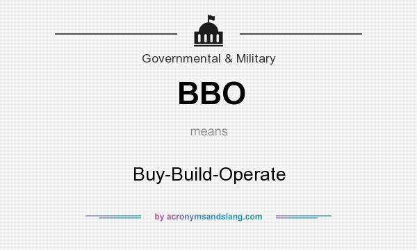What does BBO mean? It stands for Buy-Build-Operate