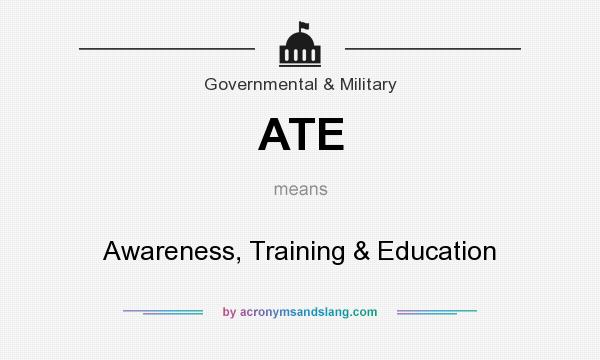 What does ATE mean? It stands for Awareness, Training & Education