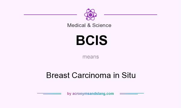 What does BCIS mean? It stands for Breast Carcinoma in Situ