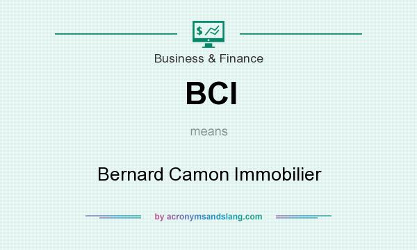What does BCI mean? It stands for Bernard Camon Immobilier