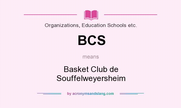 What does BCS mean? It stands for Basket Club de Souffelweyersheim