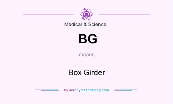 What does BG mean? It stands for Box Girder