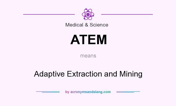 What does ATEM mean? It stands for Adaptive Extraction and Mining