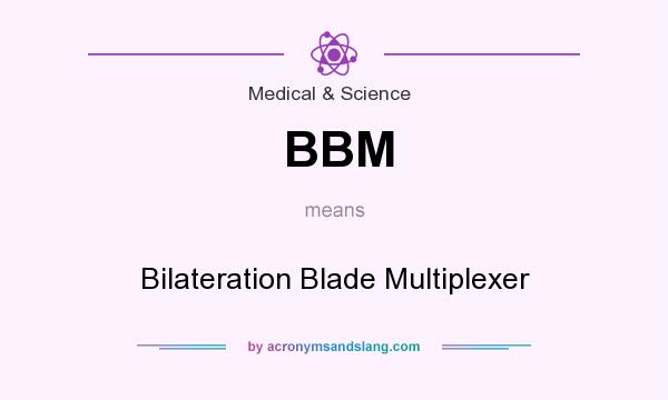 What does BBM mean? It stands for Bilateration Blade Multiplexer