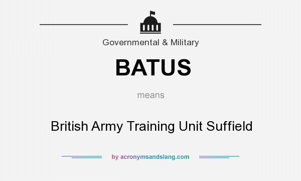 What does BATUS mean? It stands for British Army Training Unit Suffield