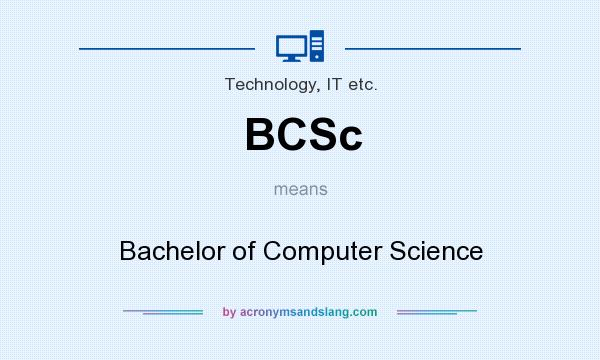 What does BCSc mean? It stands for Bachelor of Computer Science