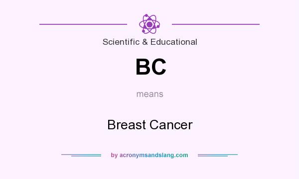What does BC mean? It stands for Breast Cancer