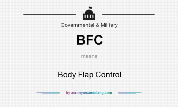 What does BFC mean? It stands for Body Flap Control