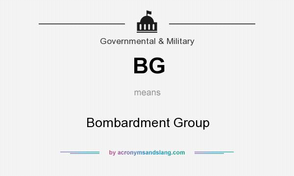 What does BG mean? It stands for Bombardment Group