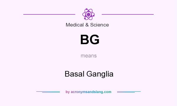 What does BG mean? It stands for Basal Ganglia
