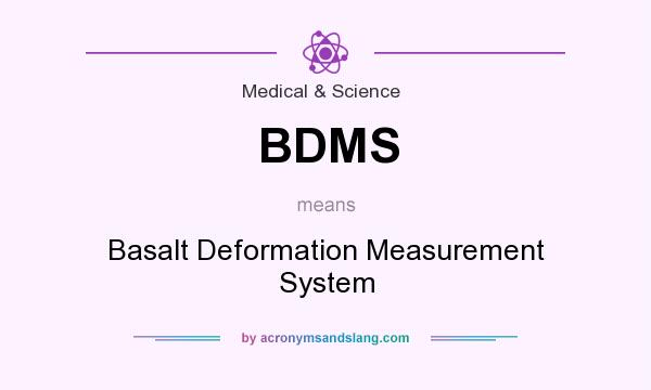 What does BDMS mean? It stands for Basalt Deformation Measurement System
